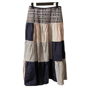 NWT OILILY PATCHWORK SKIRT
